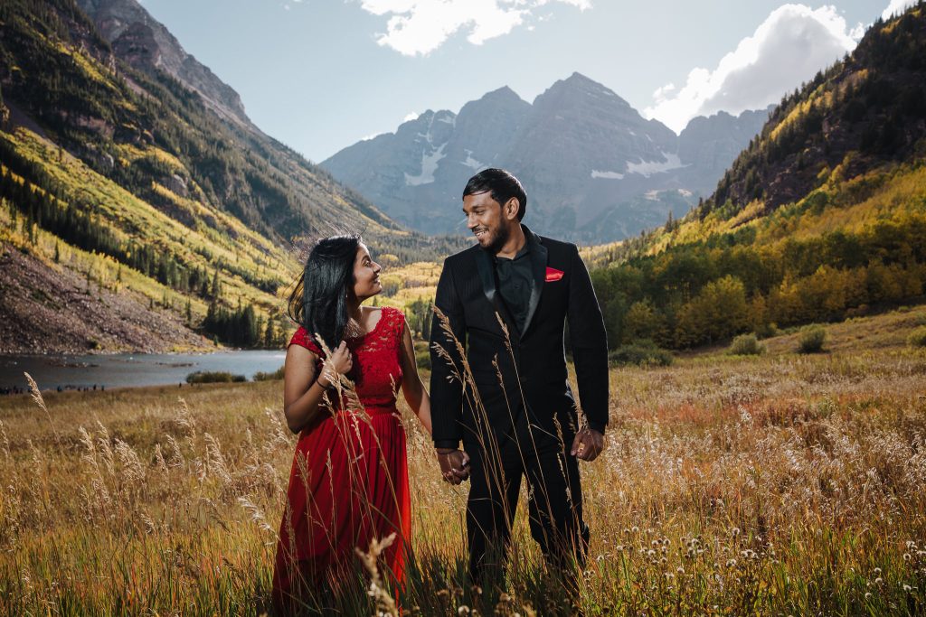 Maroon Bells Engagement Photography
