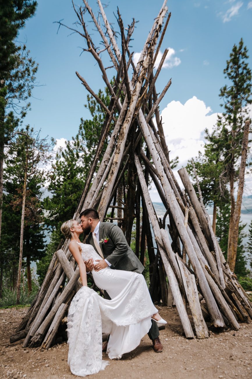 Sapphire Point Wedding tepee