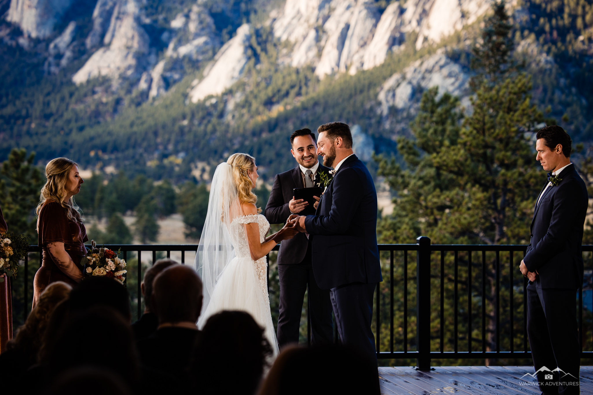 Indoor wedding venue photography