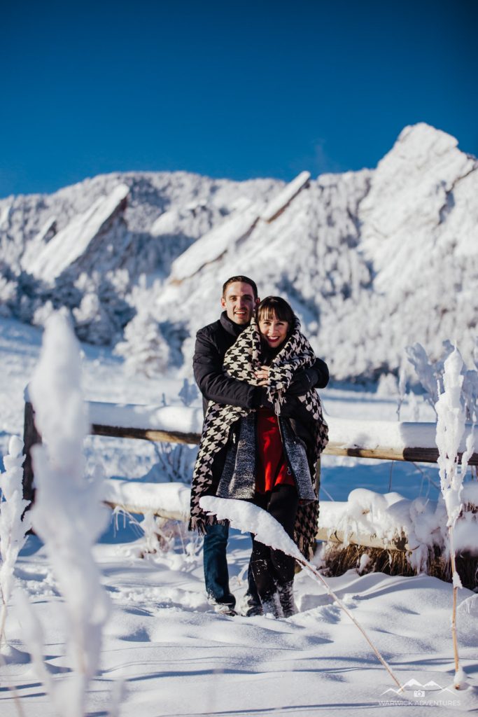Chautauqua Park Boulder Winter Engagement Photographer