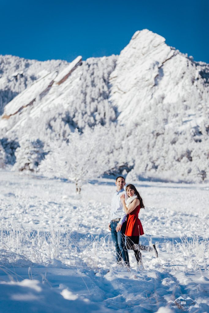 Chautauqua Park Boulder Winter Engagement Photographer